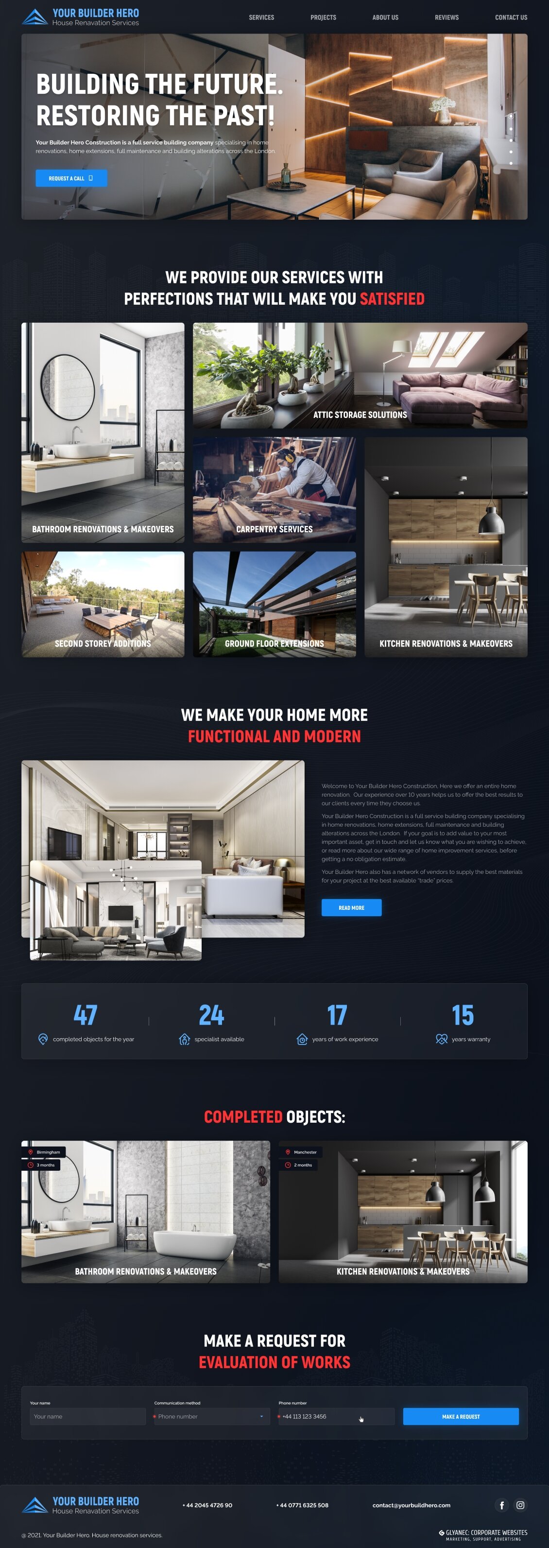 ™ Glowit, studio projektowania stron internetowych — Twoja witryna promocyjna Builder Hero_6
