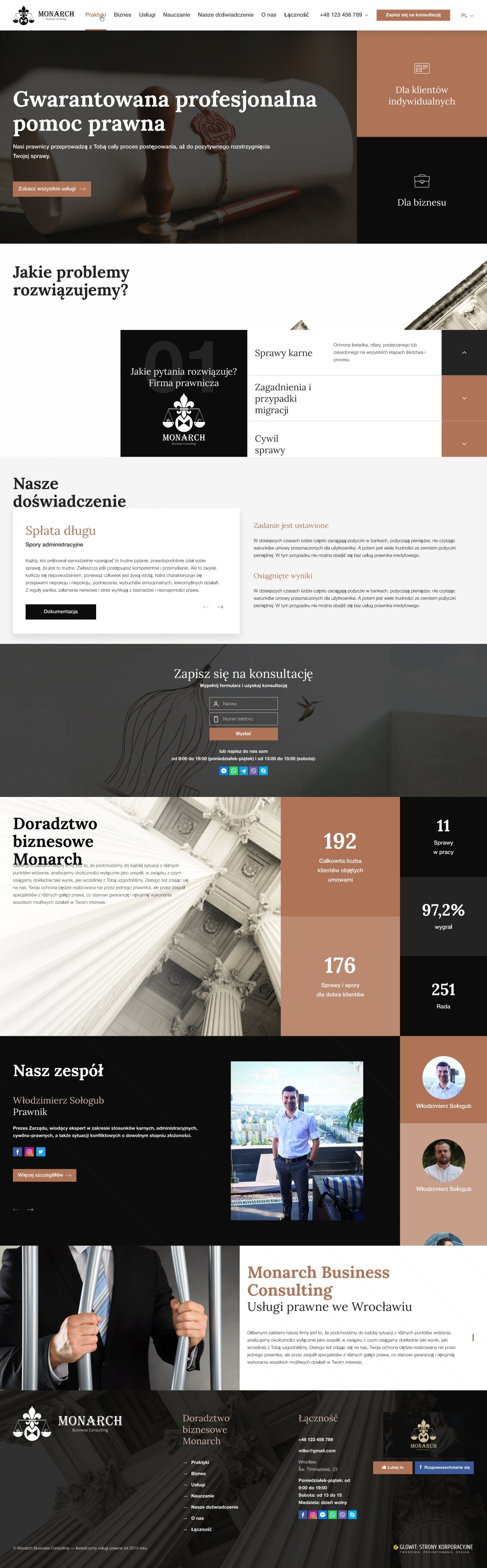 ™ Glowit, studio projektowania stron internetowych — Strona korporacyjna Monarch Business Consulting_6