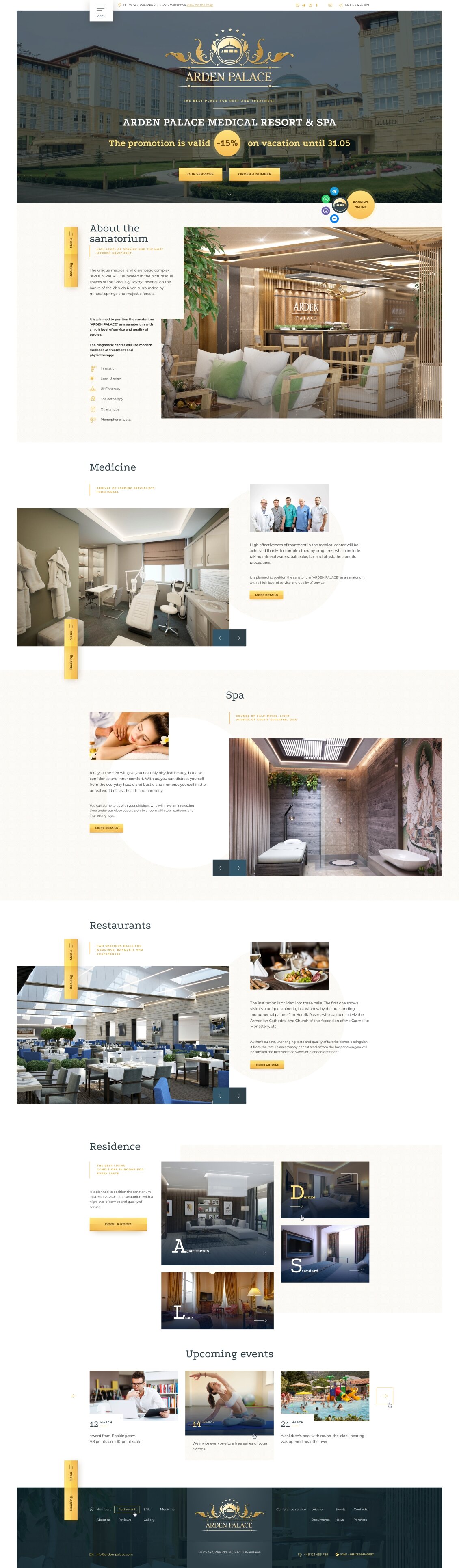 ™ Glowit, studio projektowania stron internetowych — Strona kompleksu sanatoryjno-wczasowego Arden Palace_8