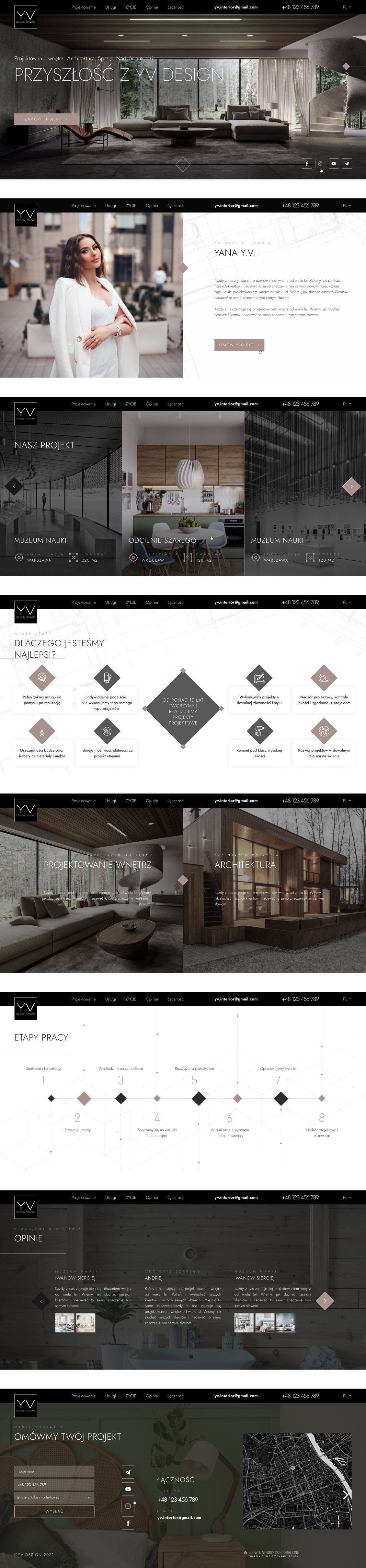 ™ Glowit, studio projektowania stron internetowych — Strona YV Design_8