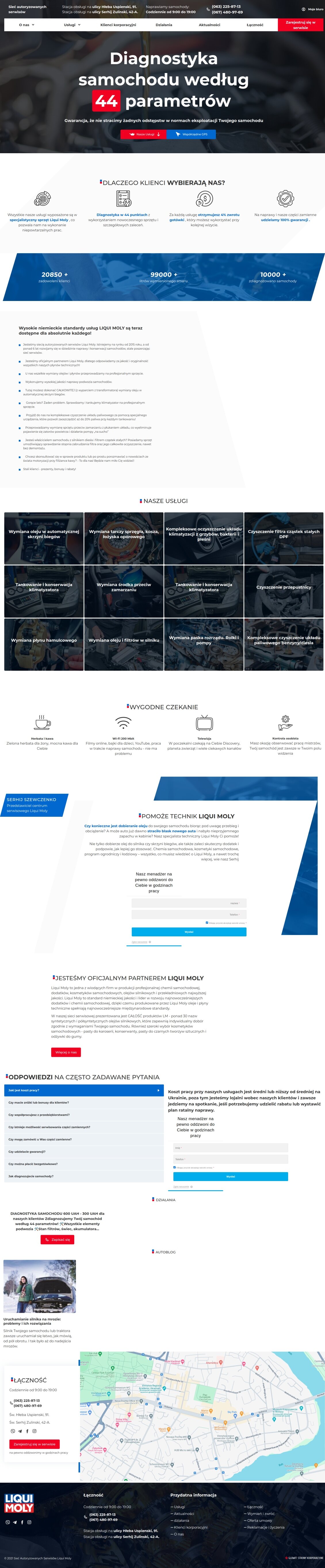 ™ Glowit, studio projektowania stron internetowych — Strona korporacyjna sieci serwisów samochodowych Liqui Moly_7