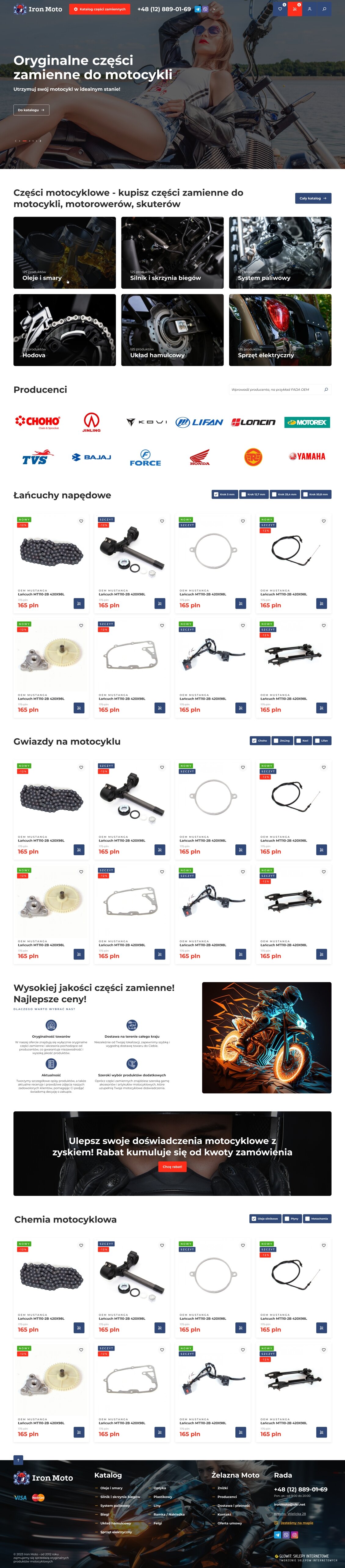 ™ Glowit, studio projektowania stron internetowych — Sklep internetowy IronMoto _8