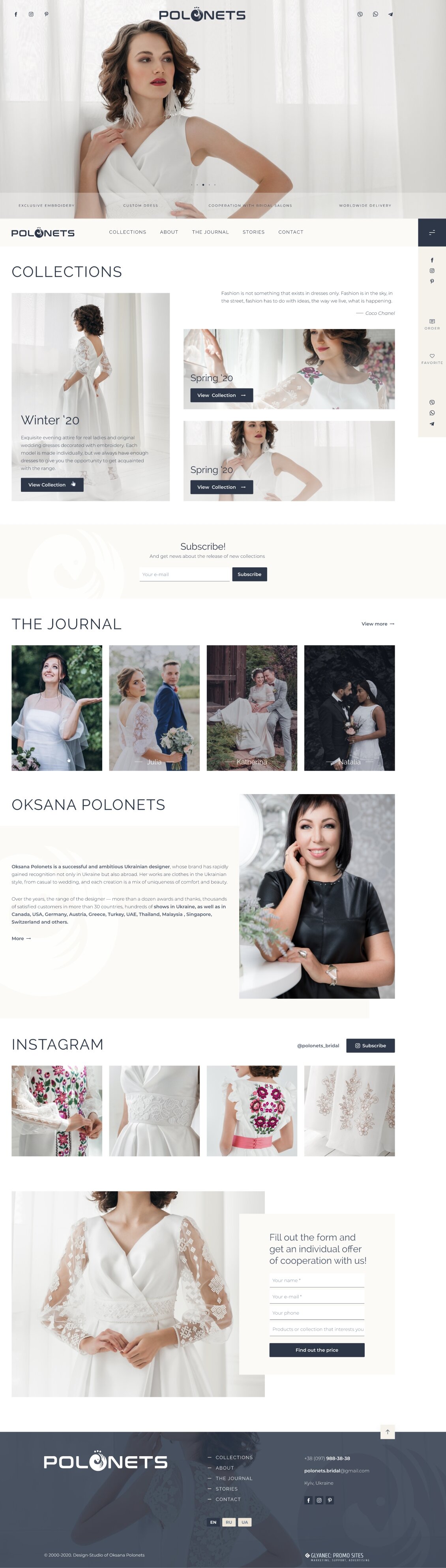 ™ Glowit, studio projektowania stron internetowych — Strona promocyjna studia projektowego Oksana Polonets_20