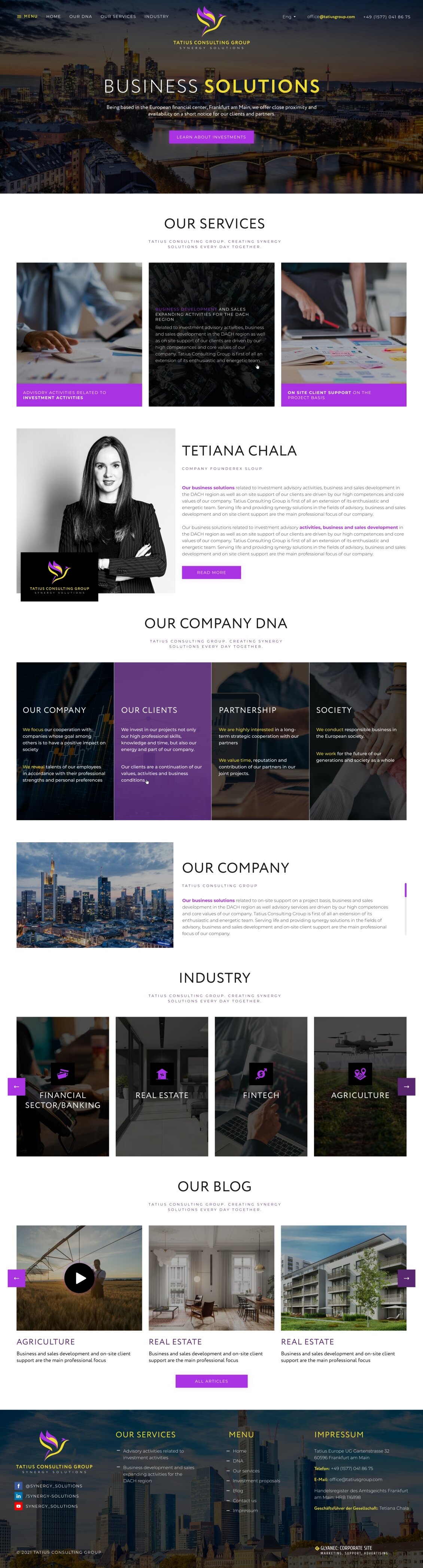 ™ Glowit, studio projektowania stron internetowych — Strona promocyjna Tatius Consulting Group_17