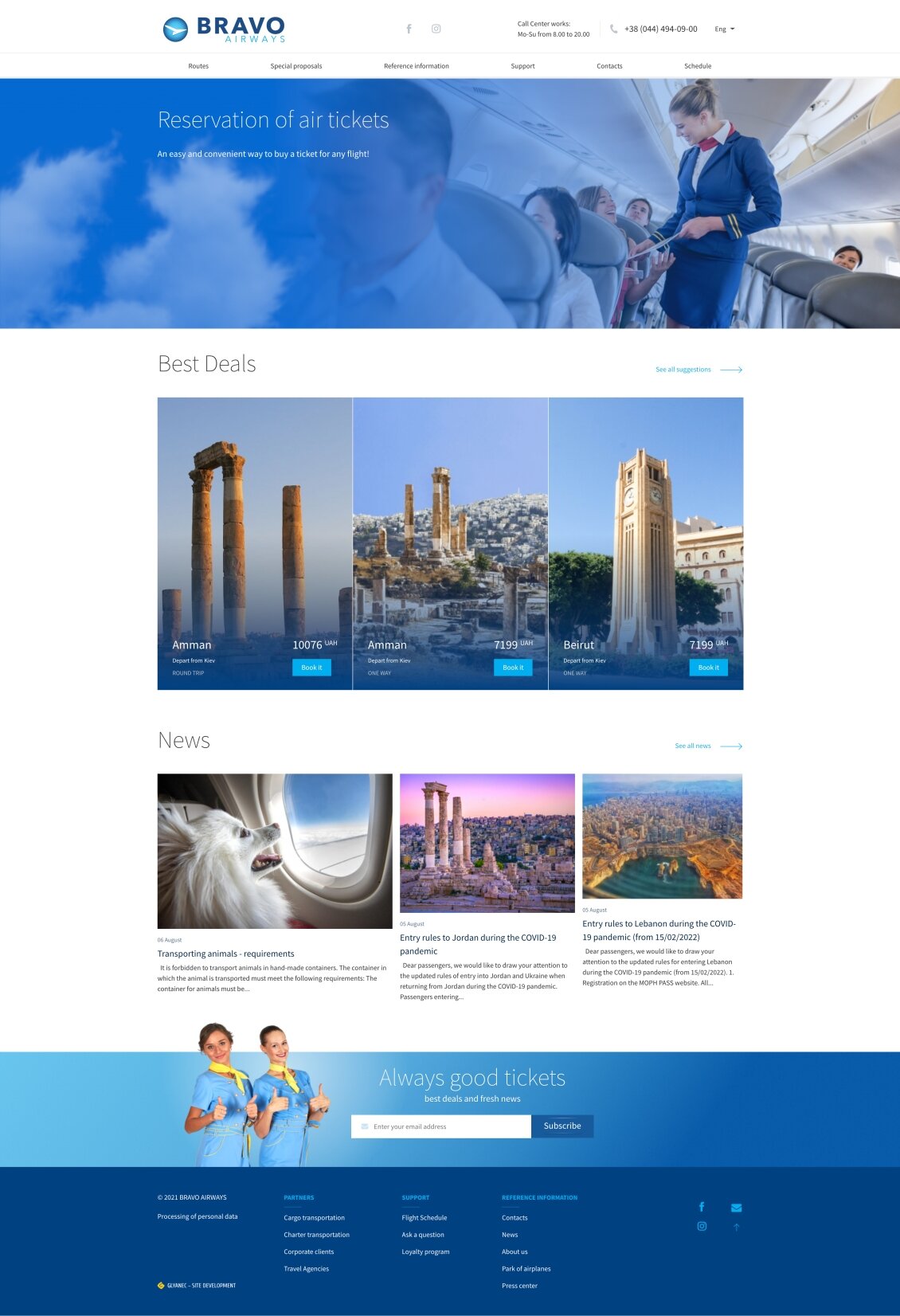 ™ Glowit, studio projektowania stron internetowych — Strona internetowa Bravoairways_9
