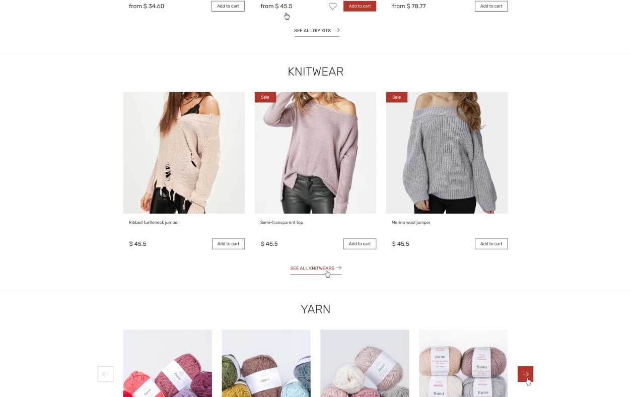 ™ Glowit, studio projektowania stron internetowych — Sklep internetowy Knitdesign_2