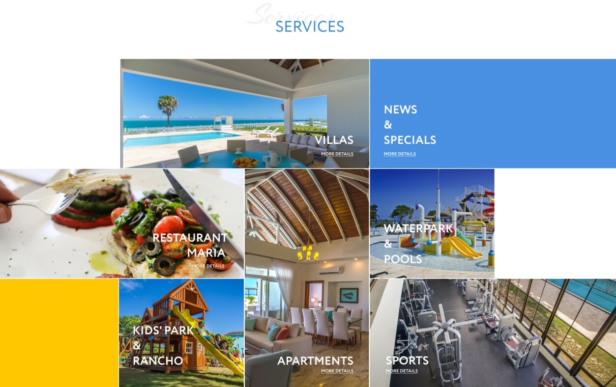 ™ Glowit, studio projektowania stron internetowych — Strona elitarnego kompleksu wypoczynkowego Ocean Village Deluxe_2