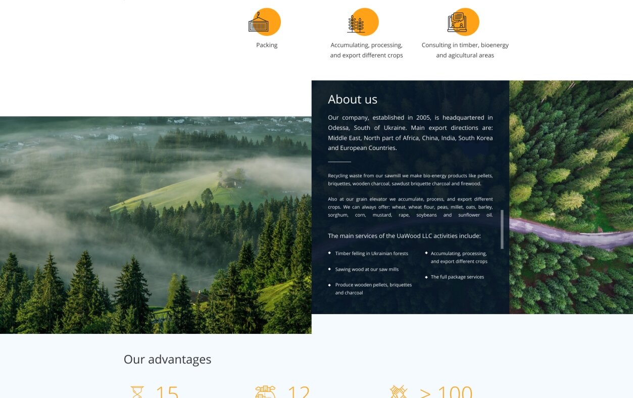 ™ Glowit, studio projektowania stron internetowych — Strona internetowa firmy UaWood_2