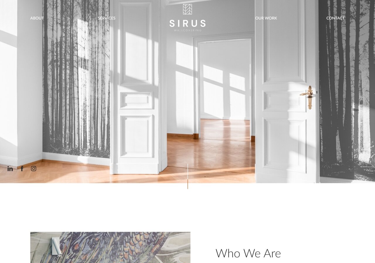 site development Strona promocyjna oklein ściennych Sirus