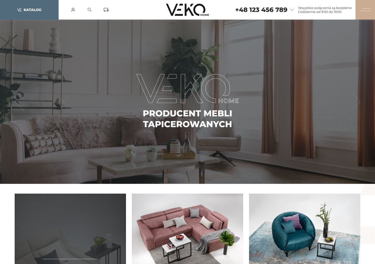 site development Sklep internetowy Veko Home