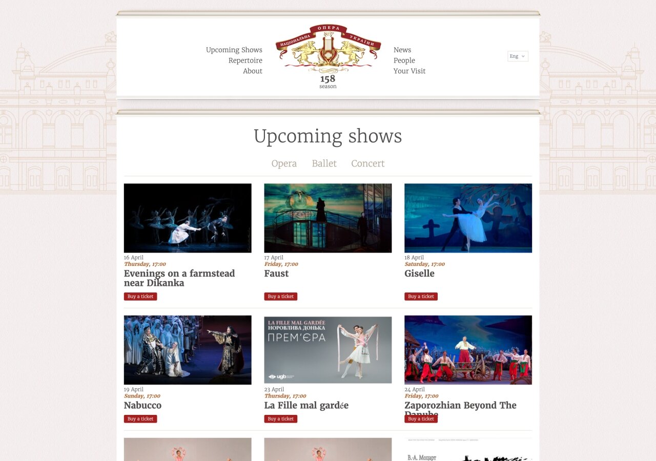 Opera Narodowa Ukrainy On tablet