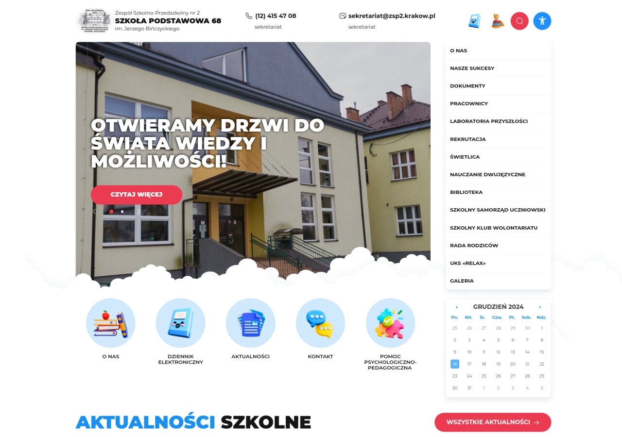 site development Szkoła Podstawowa 68