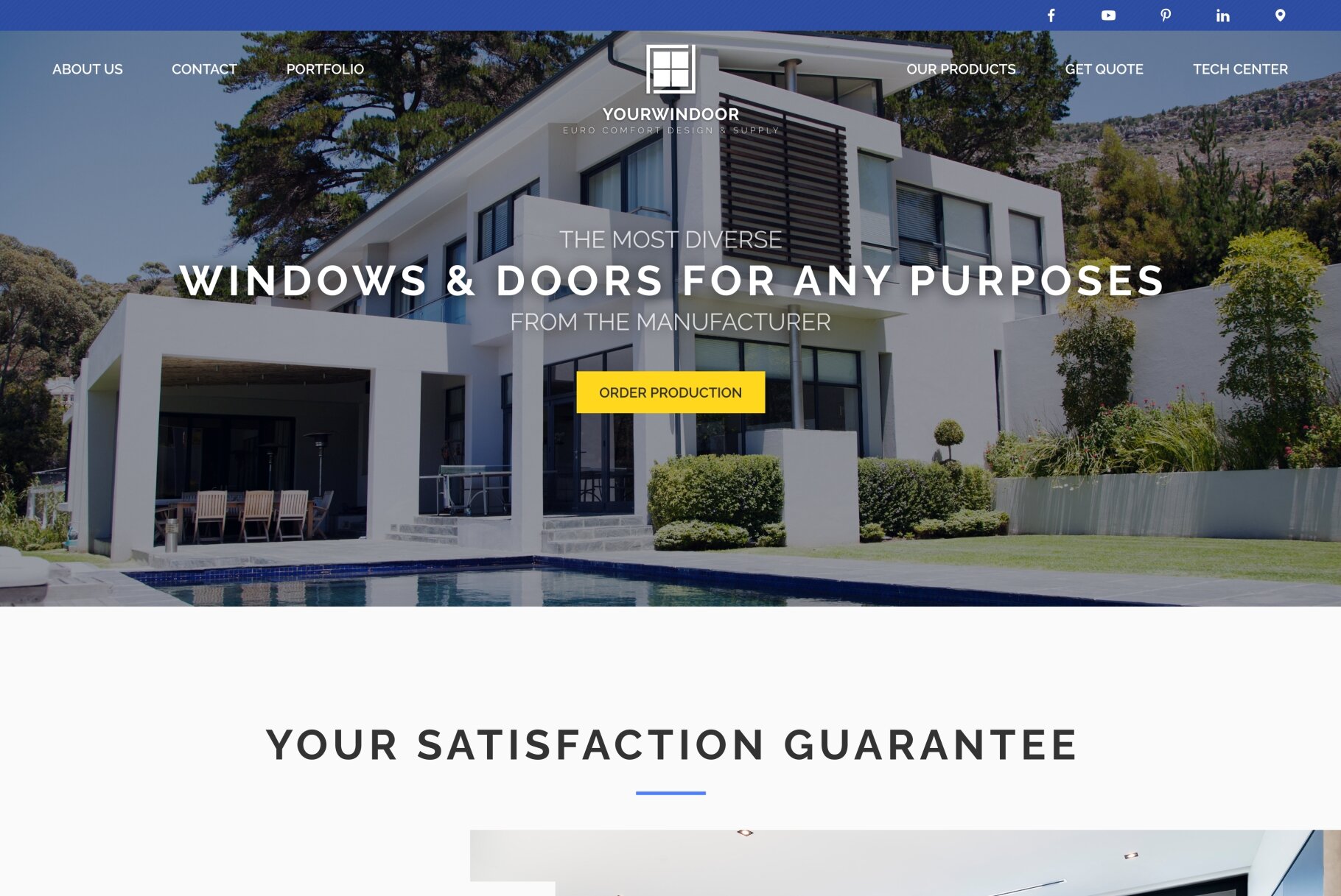 ™ Glowit, studio projektowania stron internetowych — Strona korporacyjna firmy Yourwindoor_2