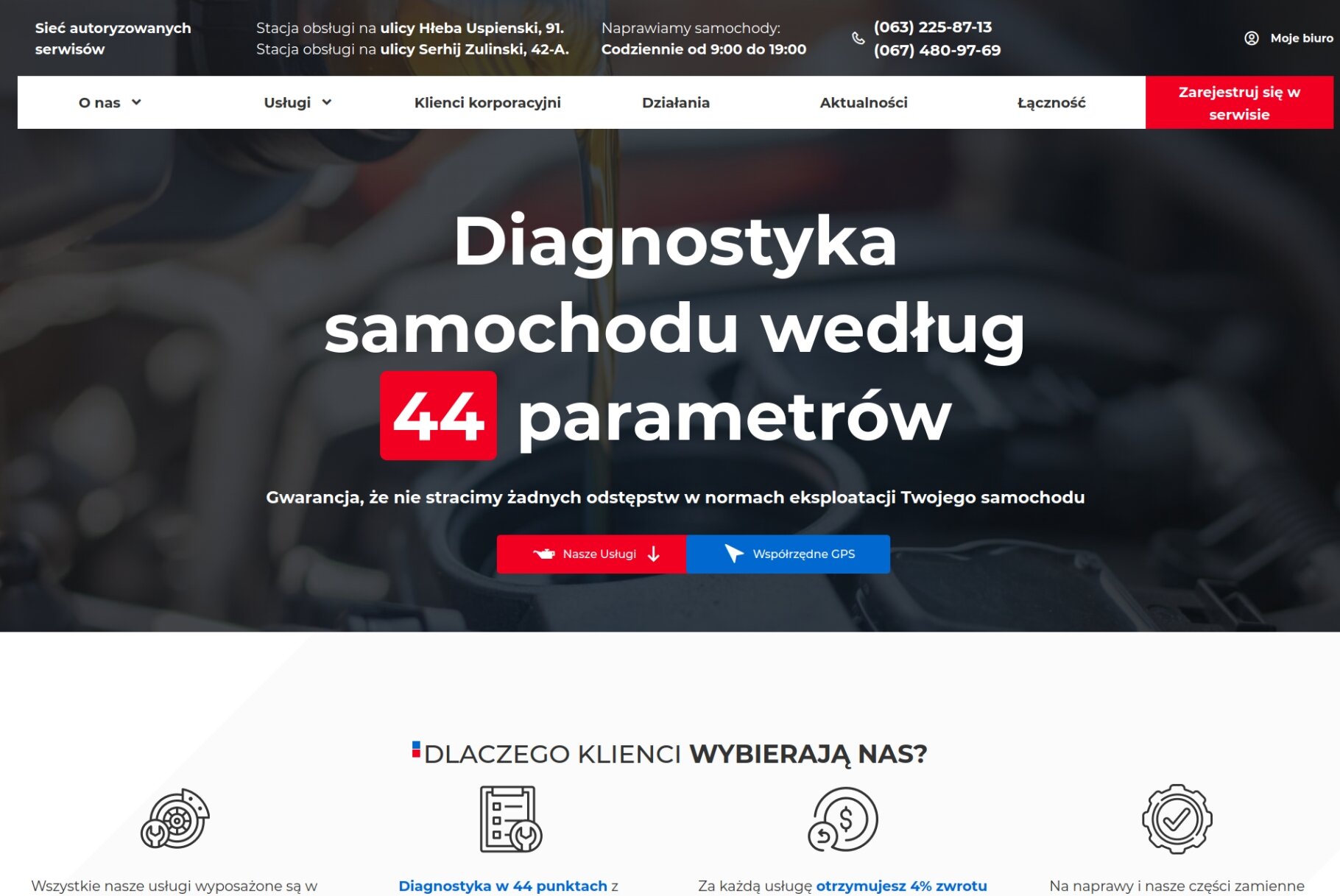 ™ Glowit, studio projektowania stron internetowych — Strona korporacyjna sieci serwisów samochodowych Liqui Moly_1