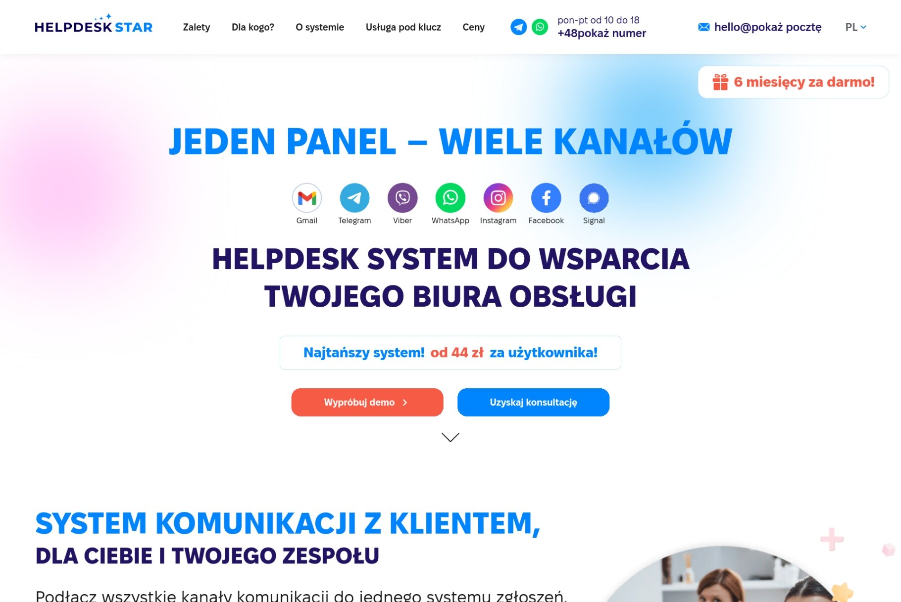 ™ Glowit, studio projektowania stron internetowych — System Help Desk Star rejestracja zgłoszeń klientów_1