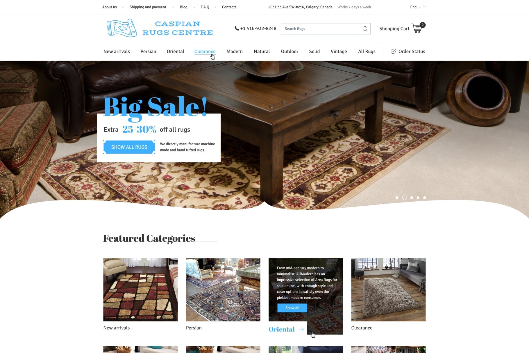 ™ Glowit, studio projektowania stron internetowych — Caspian Rugs Centre_1