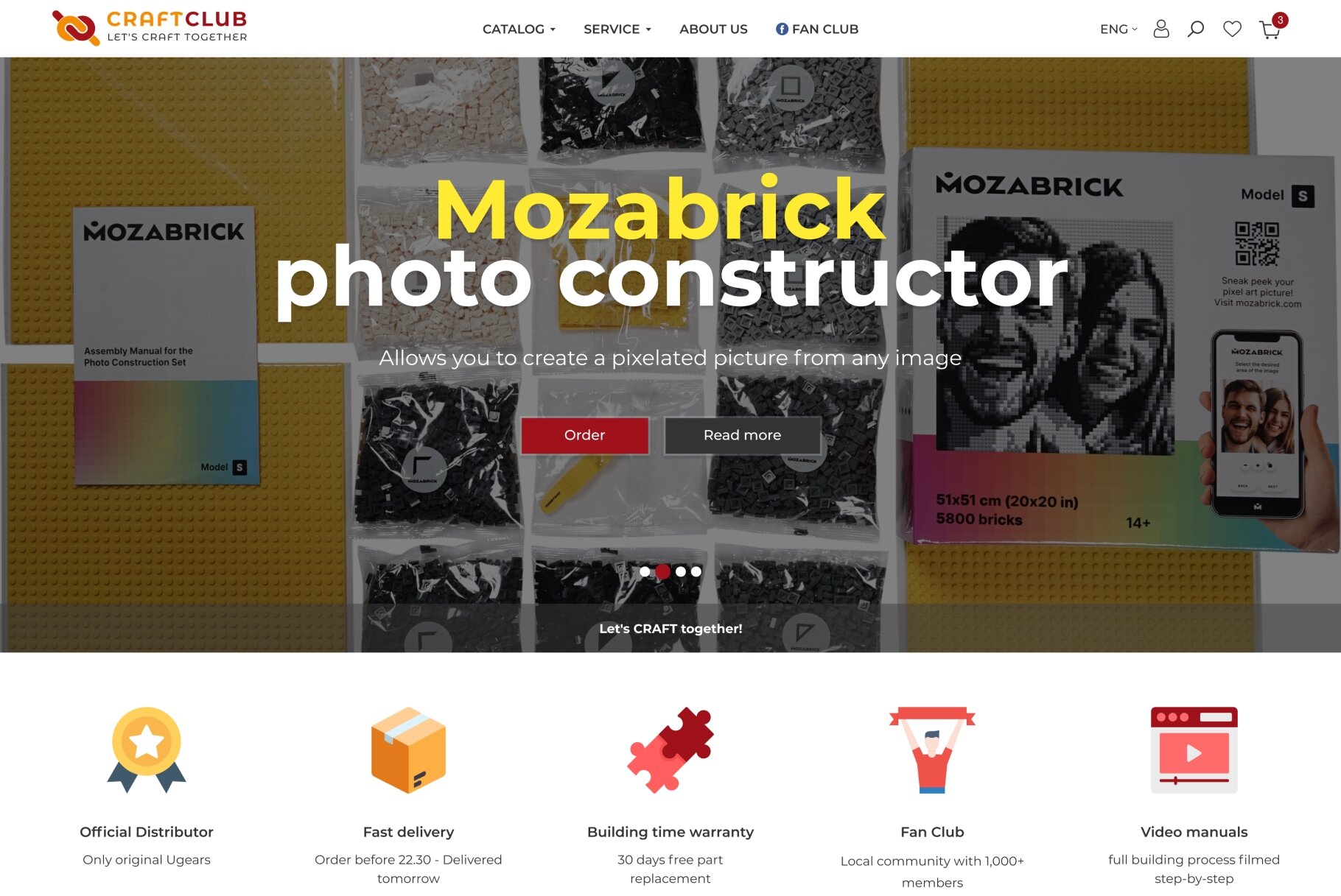 ™ Glowit, studio projektowania stron internetowych — Sklep internetowy z drewnianymi modelami i fotopuzzlami Craftclub_2