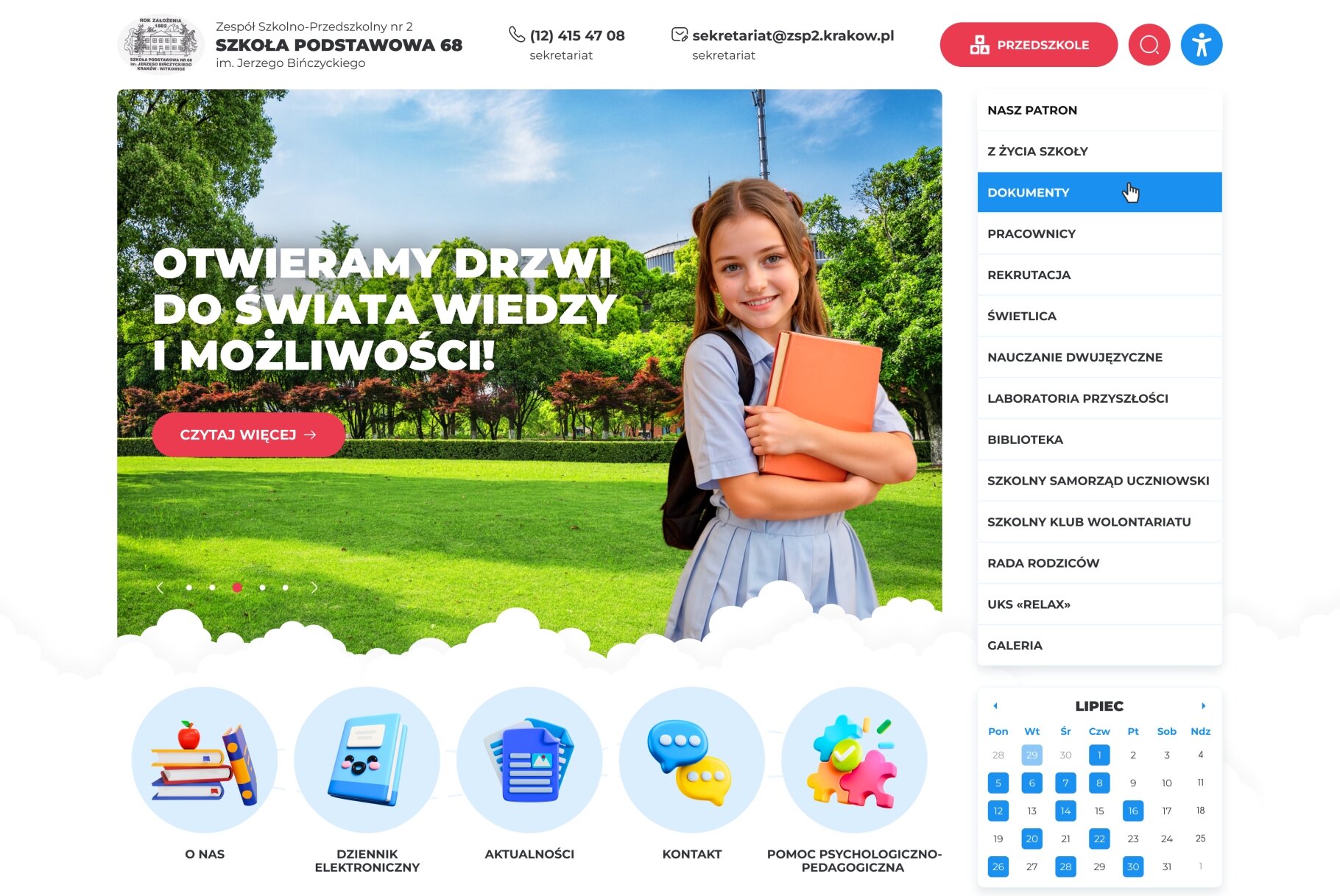 ™ Glowit, studio projektowania stron internetowych — Strona internetowa Zespołu Szkolno-Przedszkolnego nr 2_2