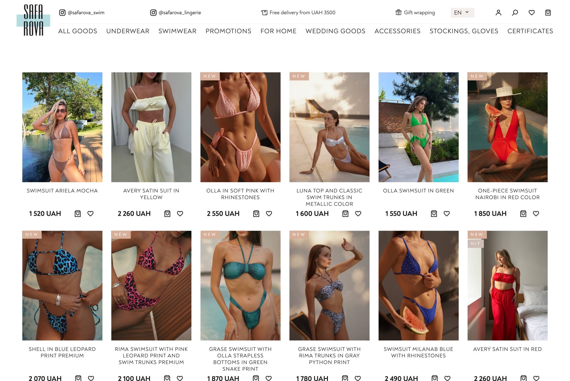 ™ Glowit, studio projektowania stron internetowych — Sklep internetowy Safarova_2