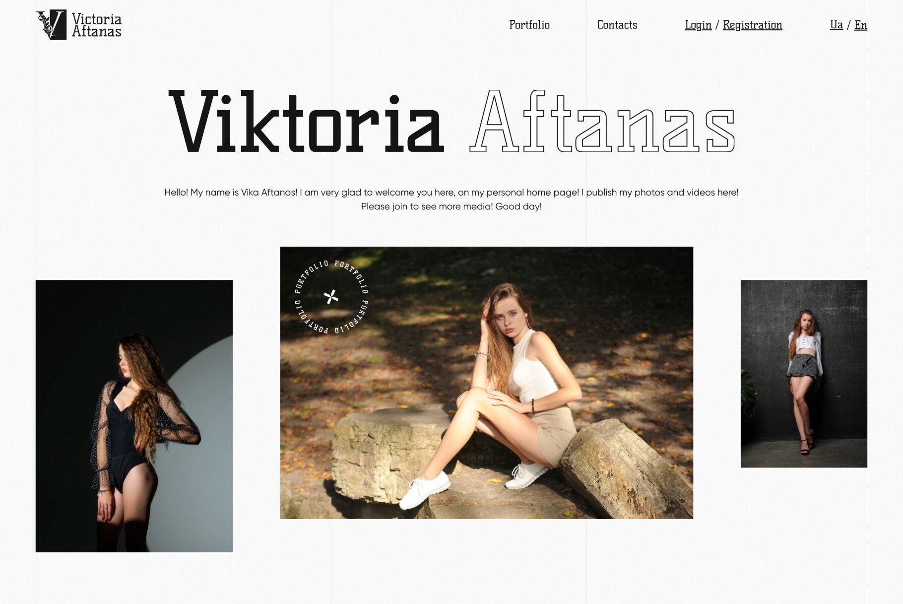 ™ Glowit, studio projektowania stron internetowych — Strona promocyjna Victoria Aftanas_2