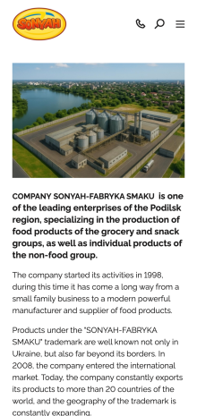 ™ Glowit, studio projektowania stron internetowych — Strona korporacyjna firmy produkującej ropę naftową „Sonyakh” _13
