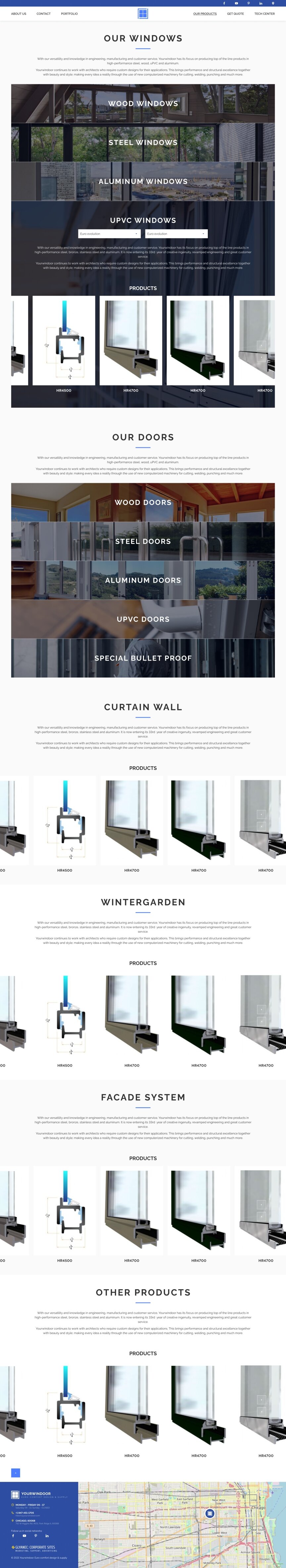 interior page design on the topic Budowa i naprawa — Strona korporacyjna firmy Yourwindoor 5