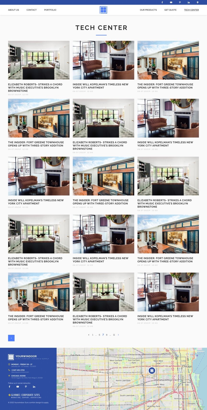 interior page design on the topic Budowa i naprawa — Strona korporacyjna firmy Yourwindoor 10