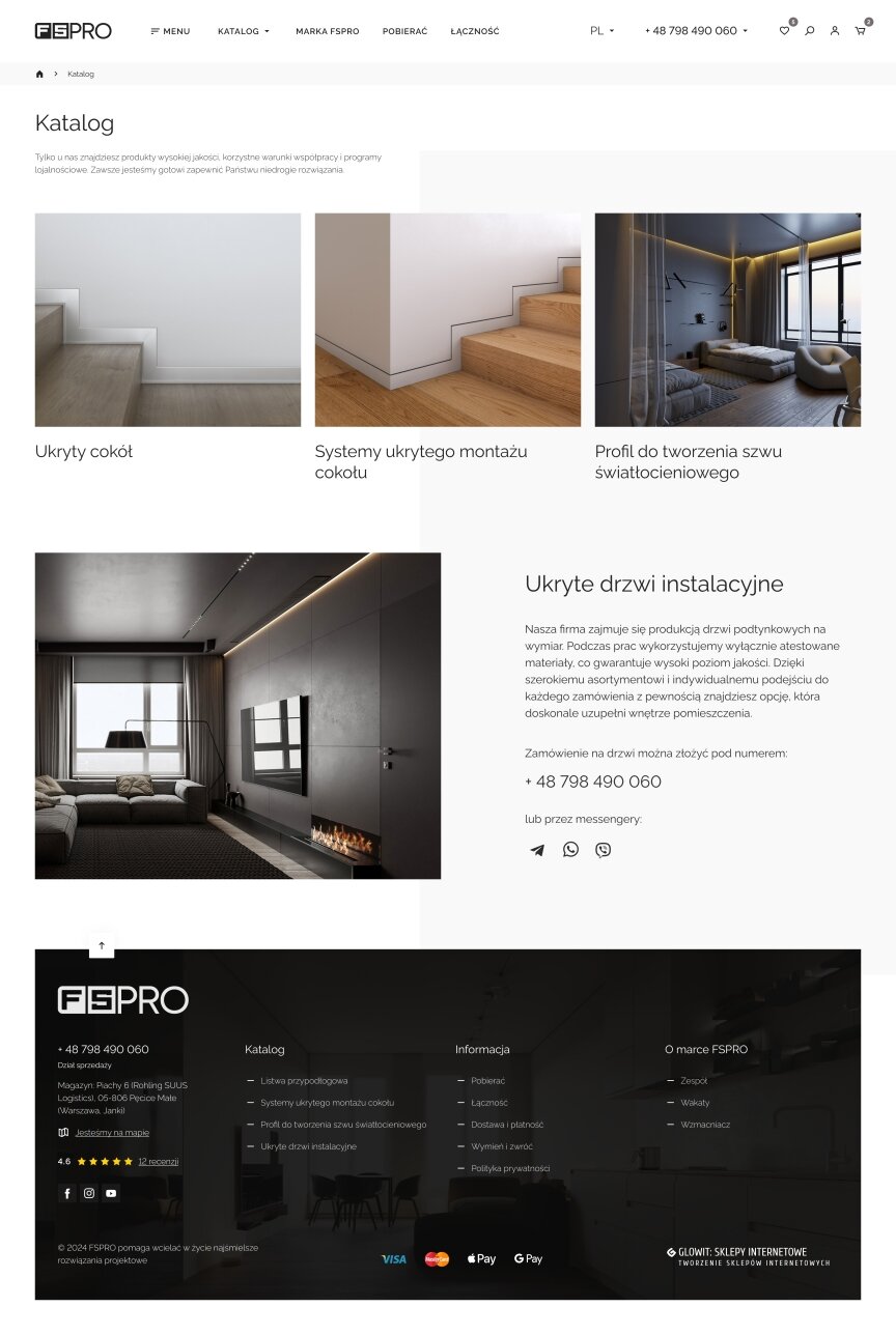 interior page design on the topic Budowa i naprawa — Sklep internetowy FSPRO 7
