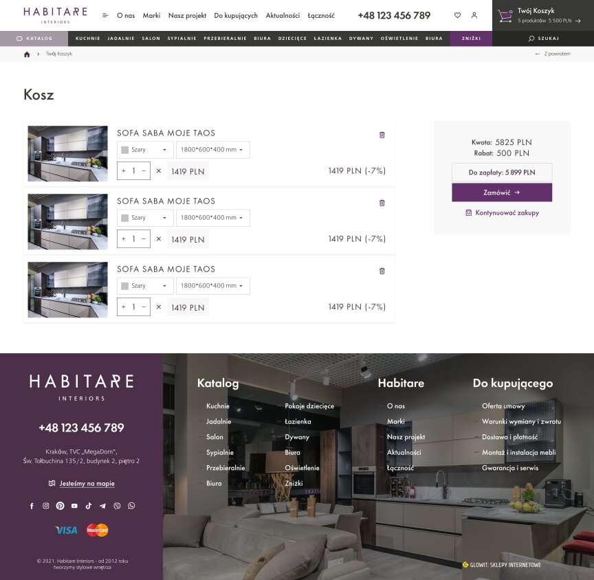 interior page design on the topic Budowa i naprawa — Internetowy sklep HABITARE interiors 4
