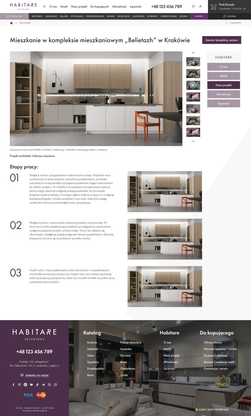 interior page design on the topic Budowa i naprawa — Internetowy sklep HABITARE interiors 5