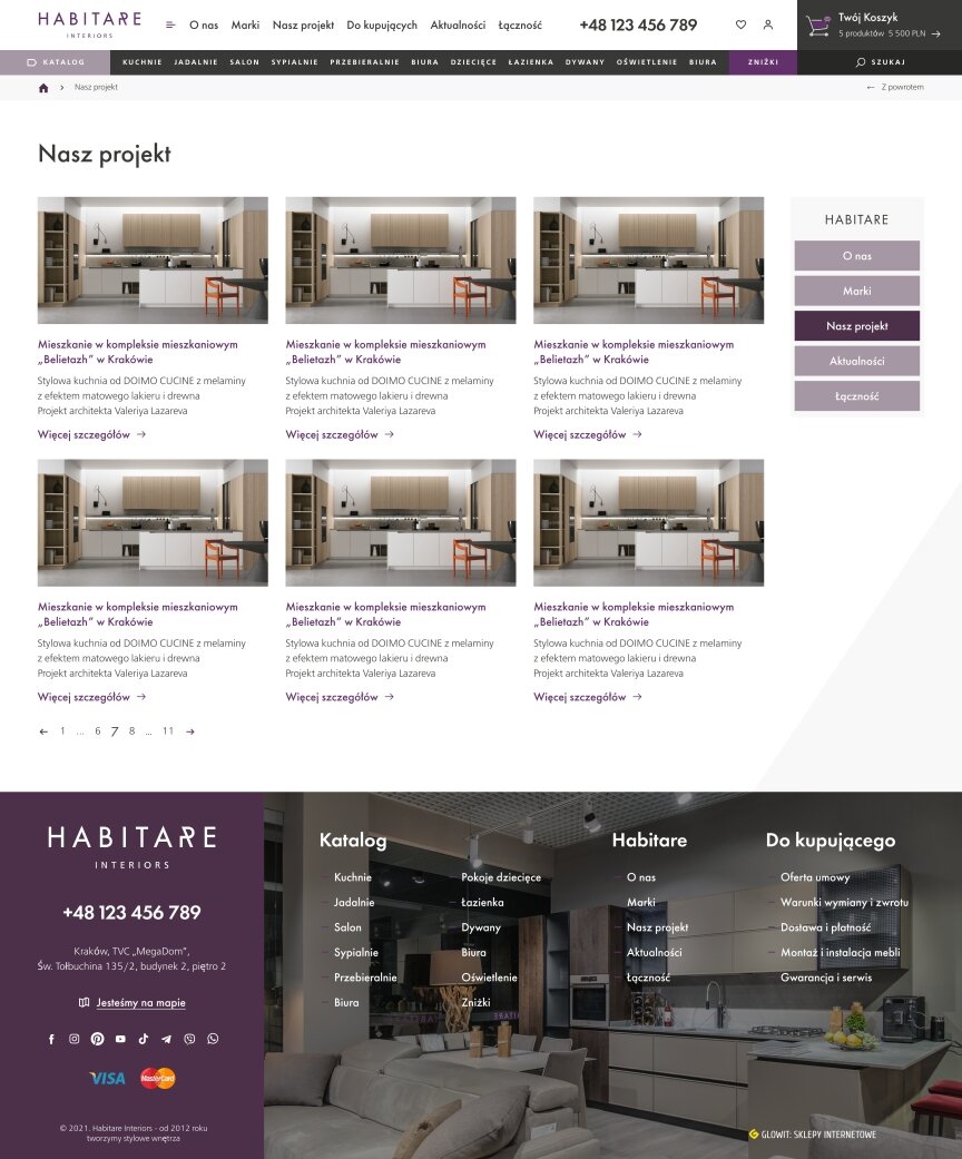 interior page design on the topic Budowa i naprawa — Internetowy sklep HABITARE interiors 6