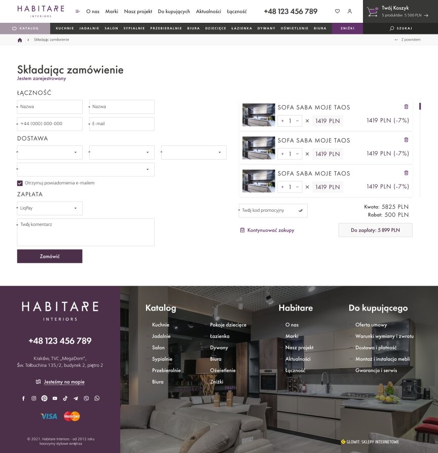 interior page design on the topic Budowa i naprawa — Internetowy sklep HABITARE interiors 9