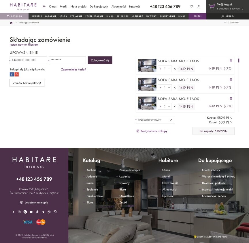 interior page design on the topic Budowa i naprawa — Internetowy sklep HABITARE interiors 8