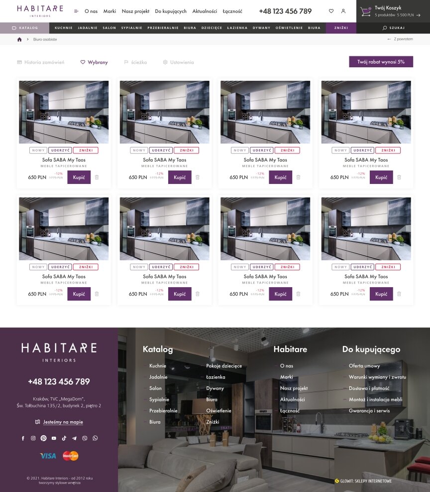 interior page design on the topic Budowa i naprawa — Internetowy sklep HABITARE interiors 7