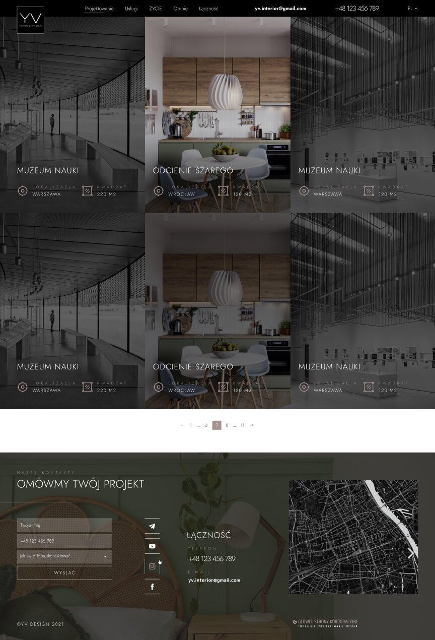 interior page design on the topic Budowa i naprawa — Strona YV Design 6
