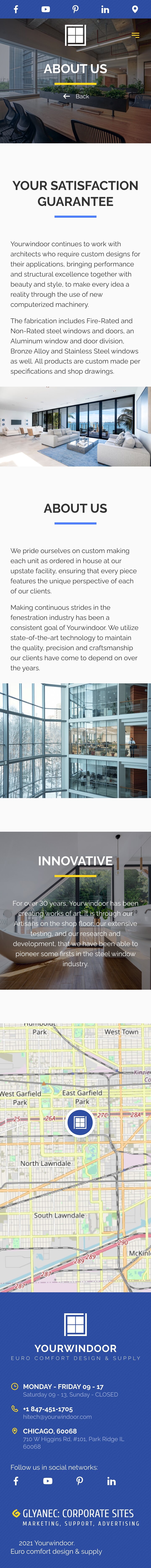 ™ Glowit, studio projektowania stron internetowych — Strona korporacyjna firmy Yourwindoor_25