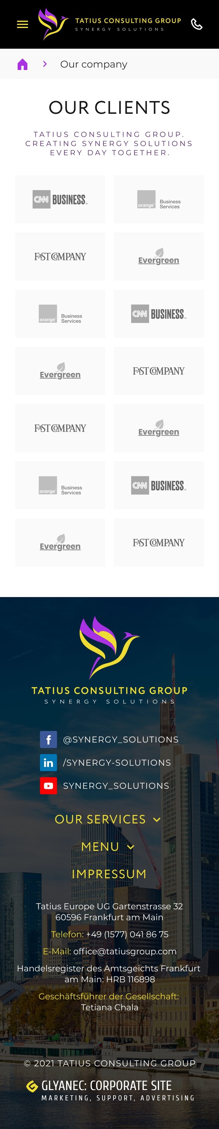 ™ Glowit, studio projektowania stron internetowych — Strona promocyjna Tatius Consulting Group_20
