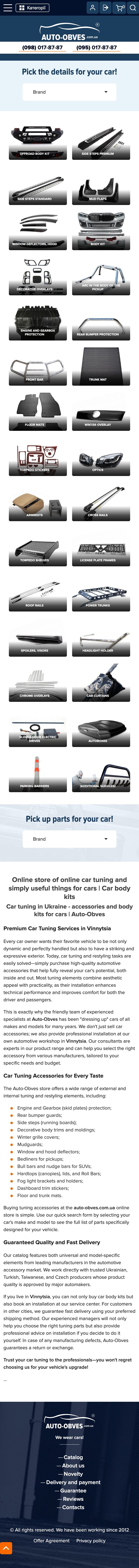 ™ Glowit, studio projektowania stron internetowych — Sklep internetowy Auto-Obves_24