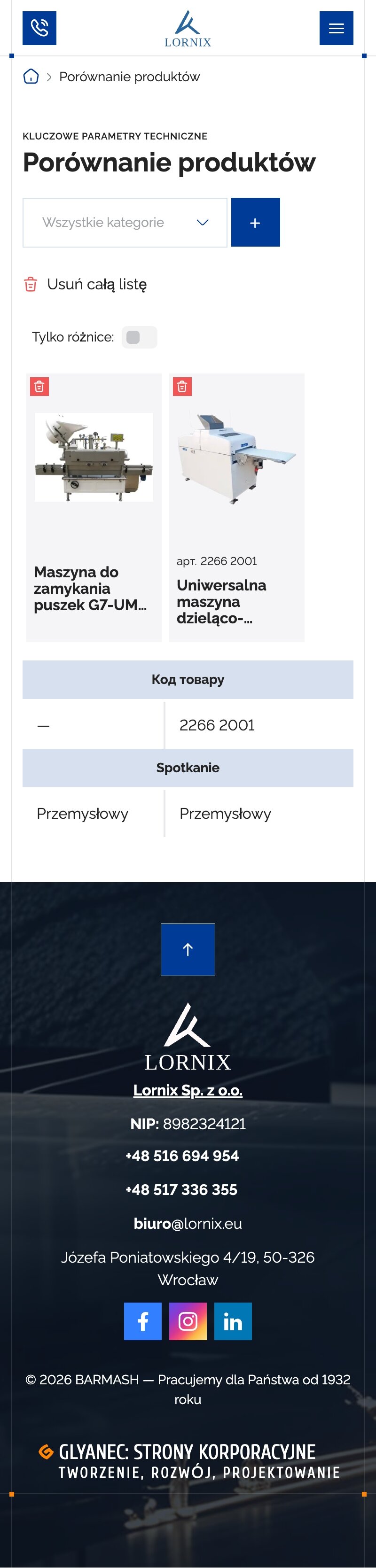 ™ Glowit, studio projektowania stron internetowych — Strona Lornix_22