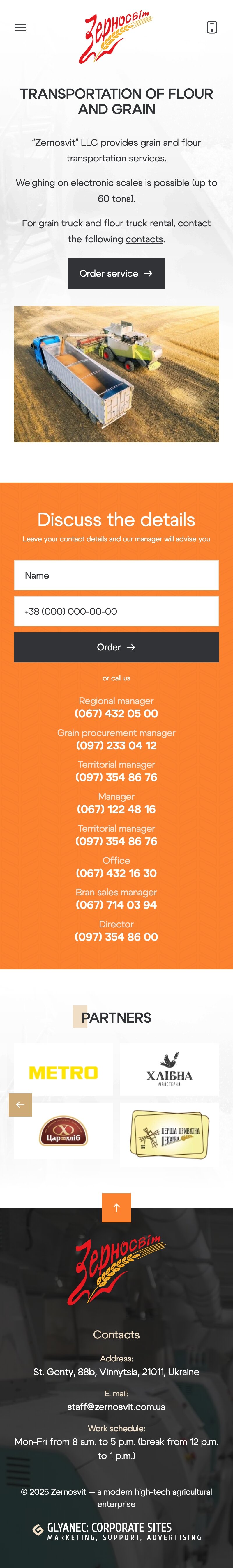™ Glowit, studio projektowania stron internetowych — Strona promocyjna Zernosvit_19