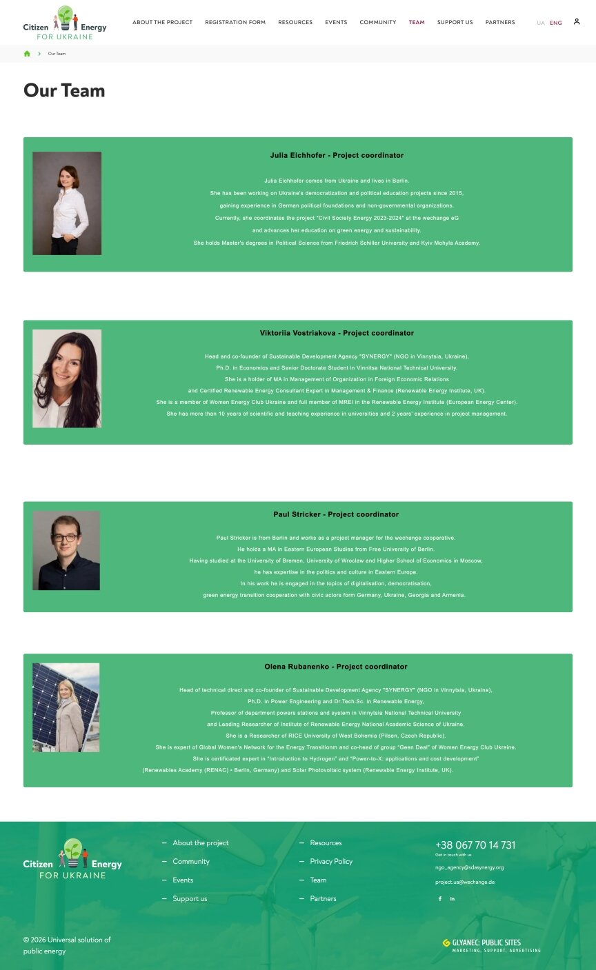 interior page design on the topic Biznes i firmy — Jednostronicowa witryna dla platformy 1
