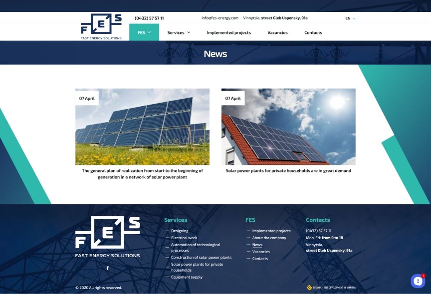 interior page design on the topic Budowa i naprawa — Witryna korporacyjna poświęcona szybkim rozwiązaniom energetycznym 1