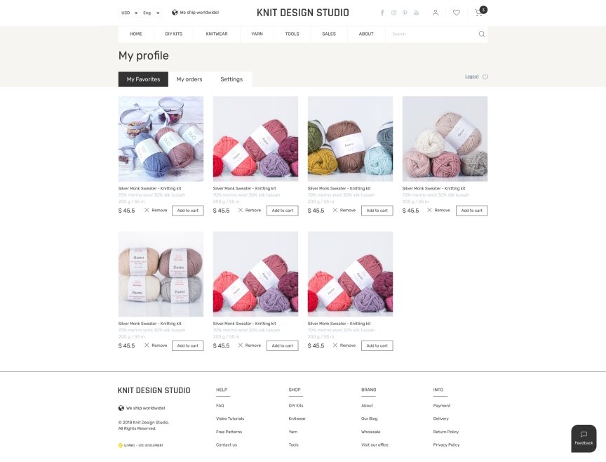 interior page design on the topic Motyw kobiecy — Sklep internetowy Knitdesign 20