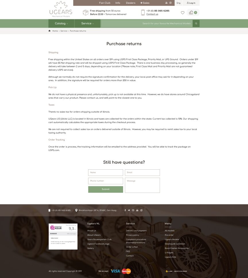 interior page design on the topic Prezenty — Sklep internetowy UGEARS z modelami drewnianymi 20