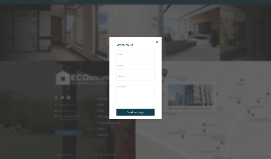 interior page design on the topic Strona jest w języku angielskim — Strona korporacyjna dla firmy EcoSolution 0