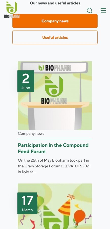 ™ Glowit, studio projektowania stron internetowych — Strona korporacyjna Biofarmy_1