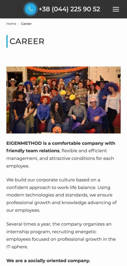 ™ Glowit, studio projektowania stron internetowych — Strona korporacyjna firmy AIGHENMETOD_1