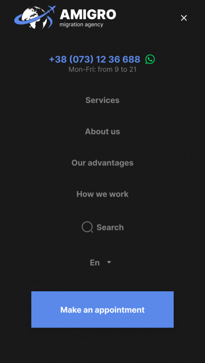™ Glowit, studio projektowania stron internetowych — Jednostronicowa strona internetowa dla firmy Amigro_10